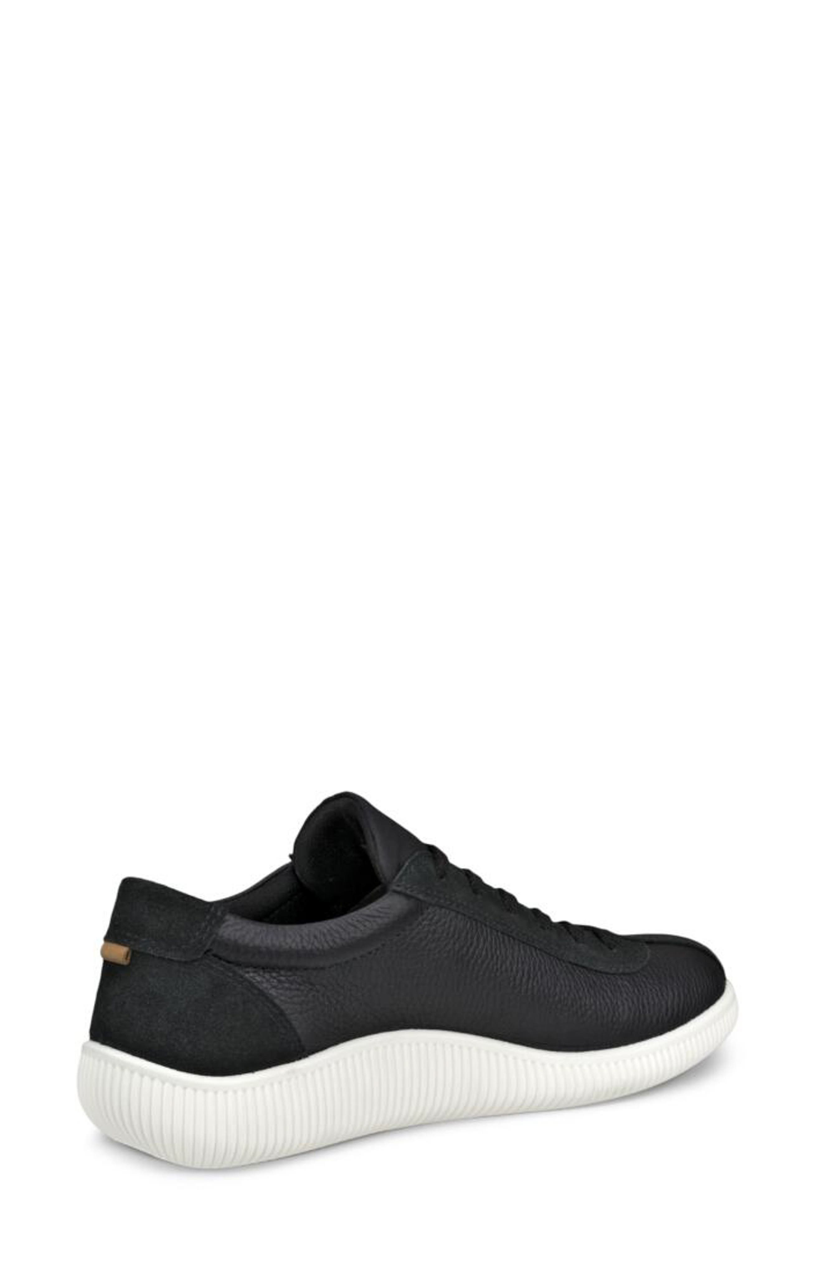 ECCO Soft Zero Sneaker, Alternate, color, Black/ White