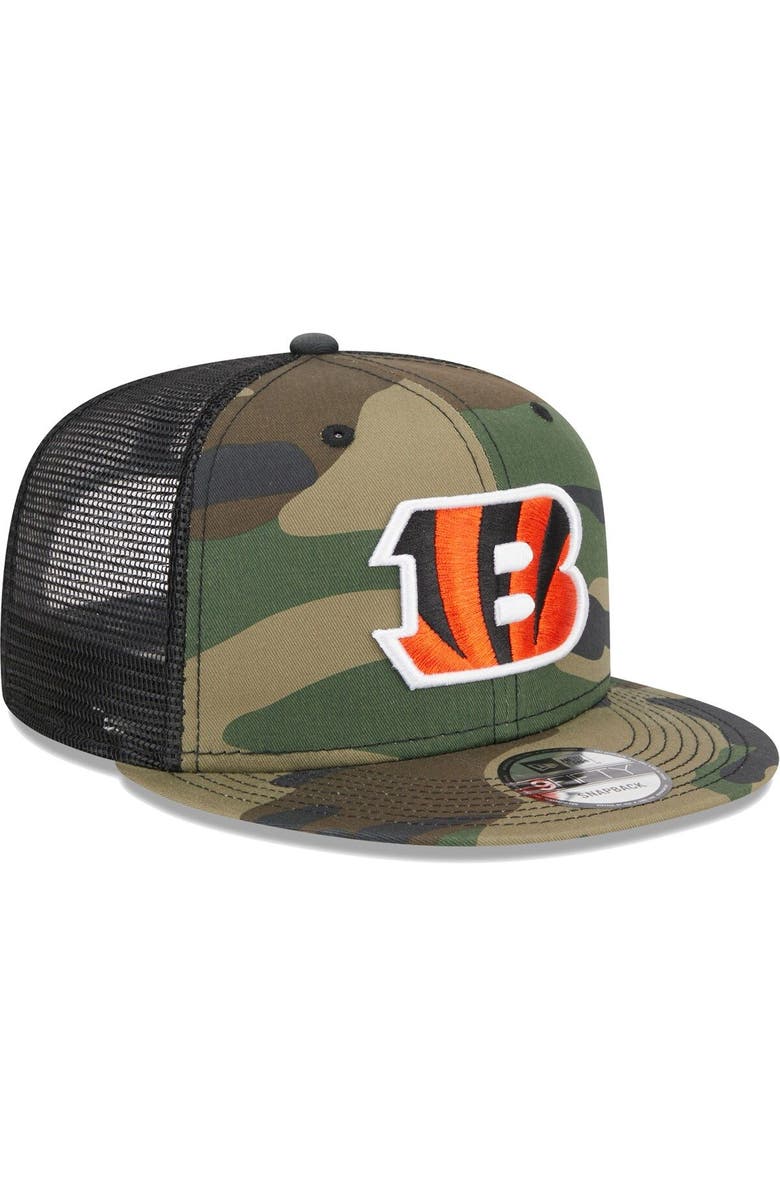 New Era Men's New Era Camo Cincinnati Bengals Main Trucker 9FIFTY Snapback Hat, Alternate, color, Camo