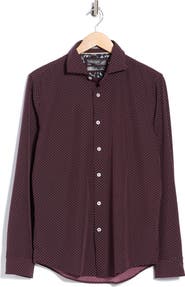 DENIM AND FLOWER Dot Print Button-Up Shirt