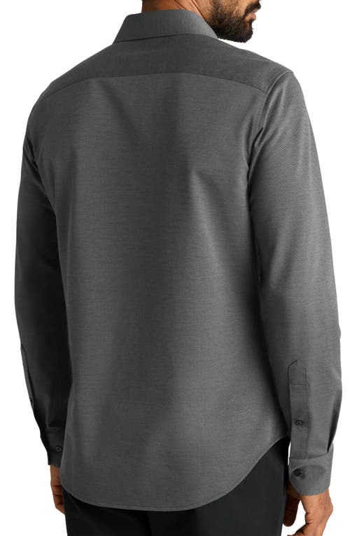 Bonobos Wear To Work Slim Fit Cotton Blend Piqué Performance Button-up Shirt In Gray