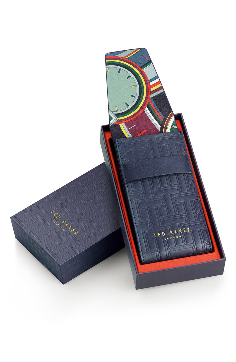 Ted Baker Men's Lngisla Multi-function Leather Strap Watch, 42mm, Alternate, color, 