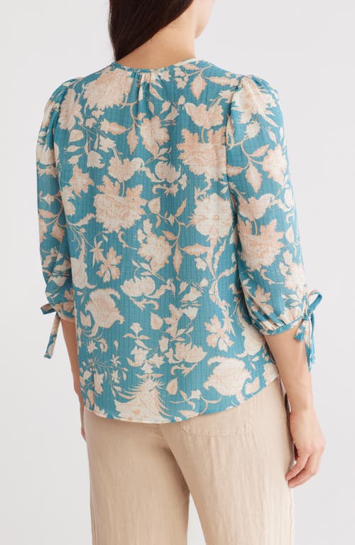 RENEE C RENEE C FLORAL PUFF SLEEVE BLOUSE