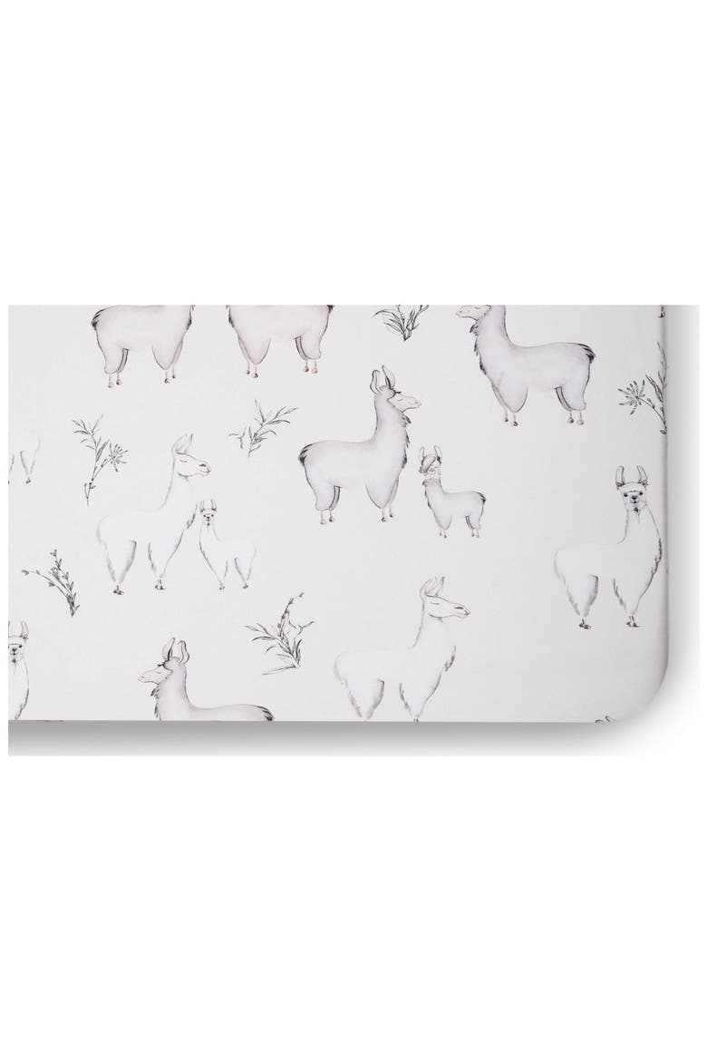 Llama Set of 2 Jersey Crib Sheets, Alternate, color, LLAMA