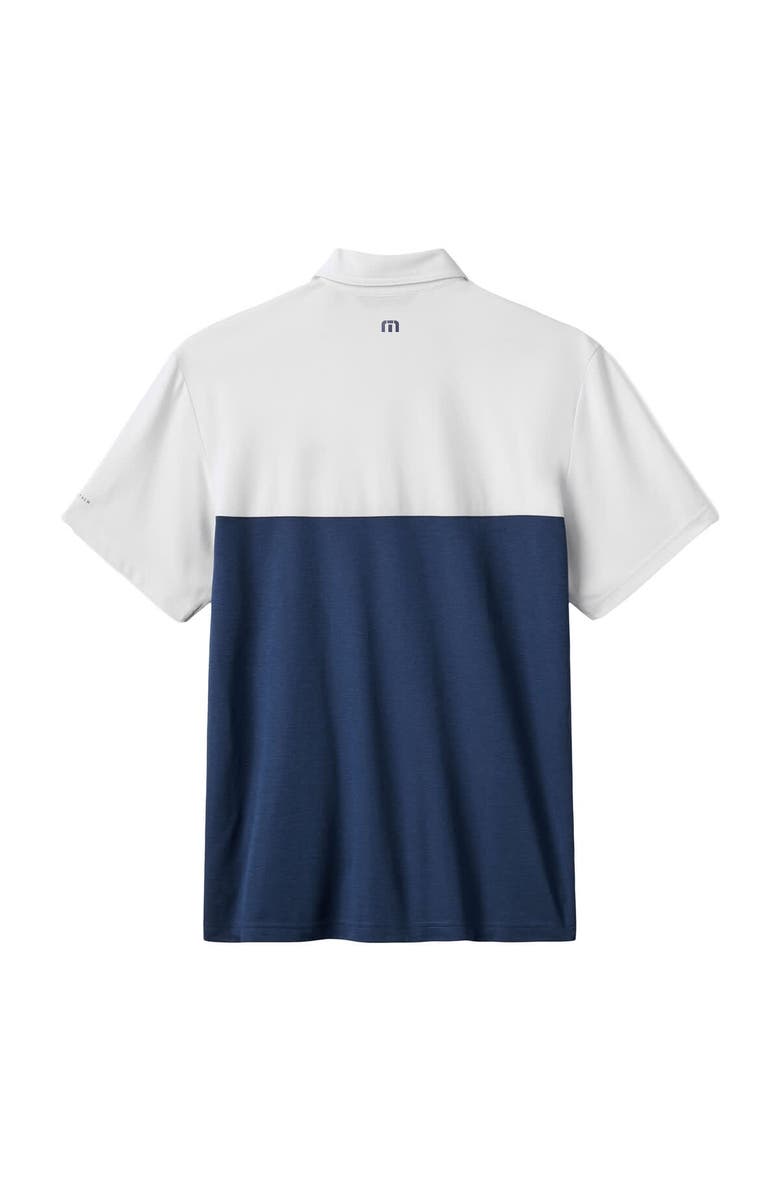 TravisMathew Men's TravisMathew White/Navy St. Louis Cardinals Home Run Leader Tri-Blend Polo, Alternate, color, White