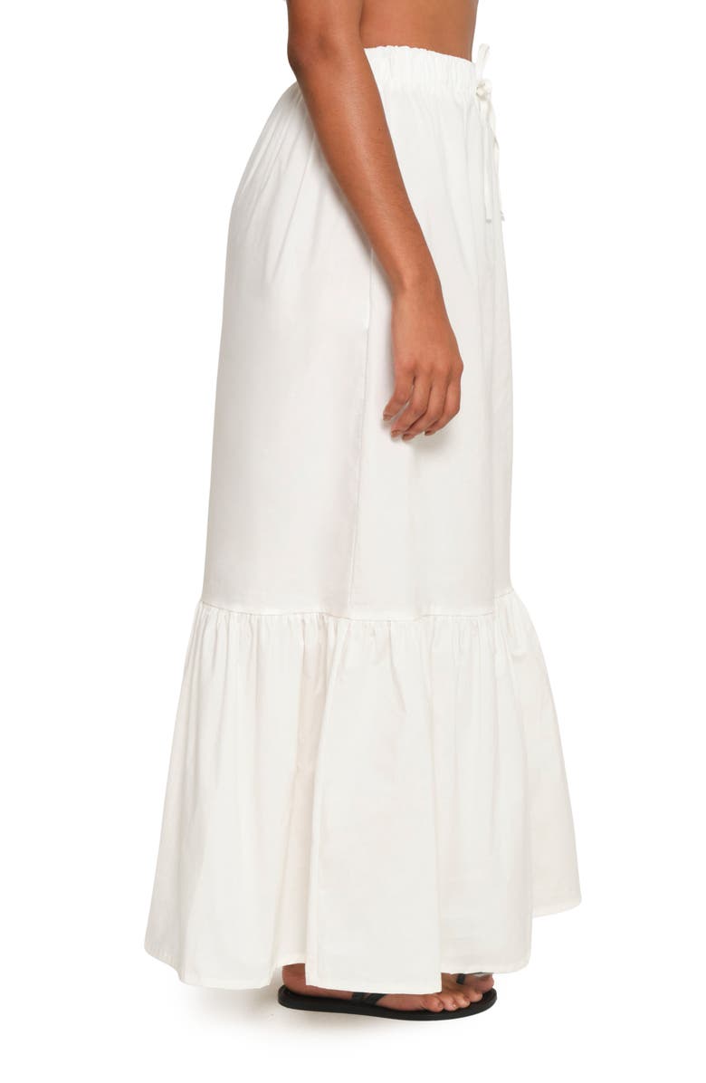 The Lulo Project Crustacean Stretch Cotton Maxi Skirt, Alternate, color, Crudo