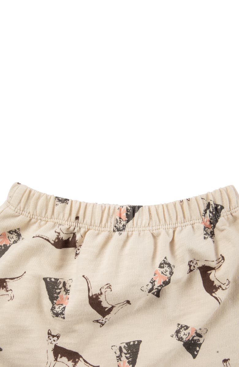 Peek Aren't You Curious Le Magnifique Chat Shirt & Pants Set, Alternate, color, Light Pink