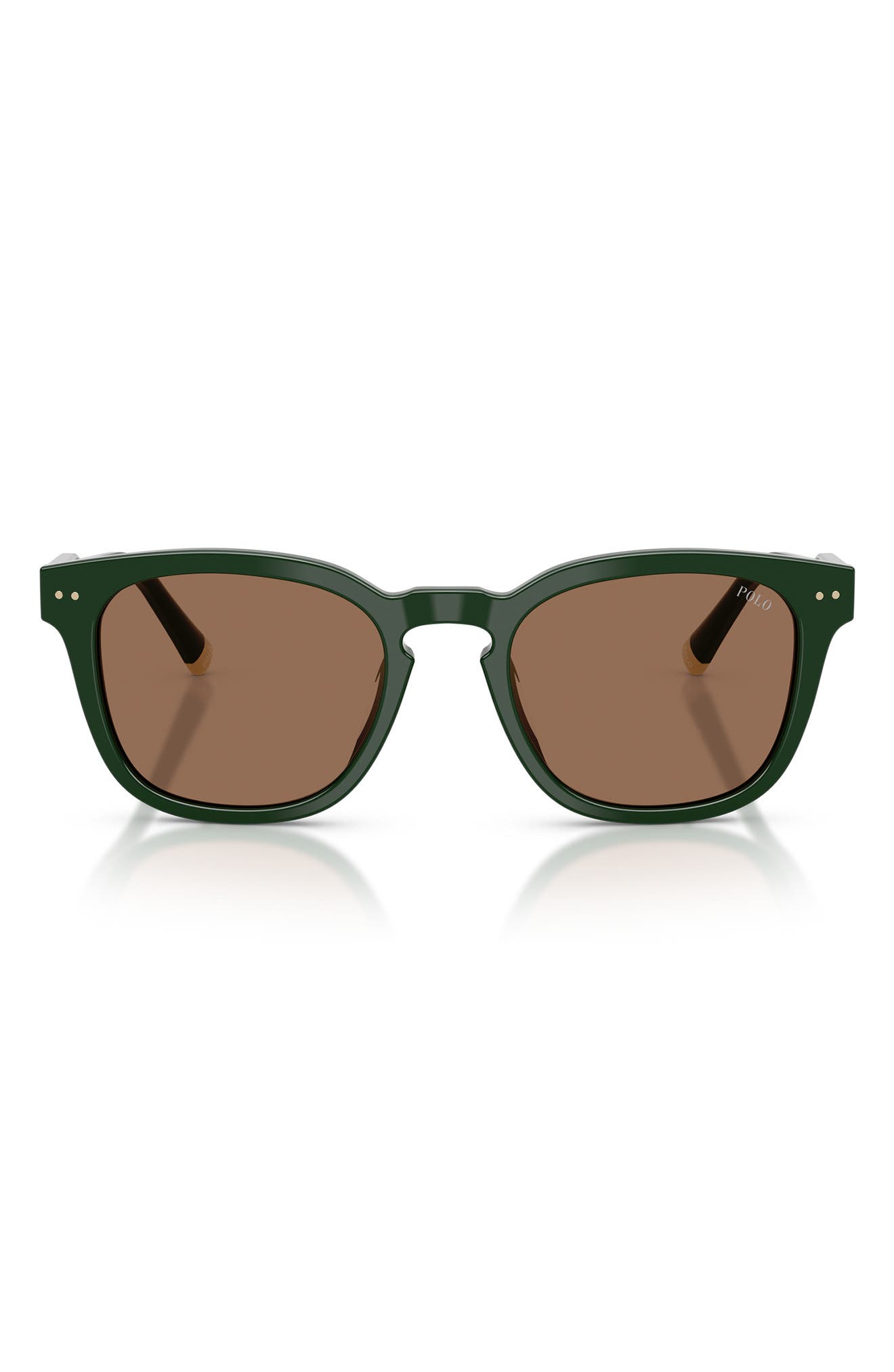 SHINY DARK GREEN / DARK BROWN