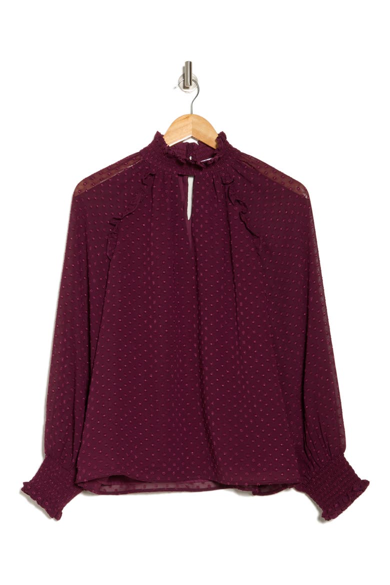 Smock Neck Top, Alternate, color, FIG
