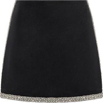Riley Embellished A-Line Miniskirt