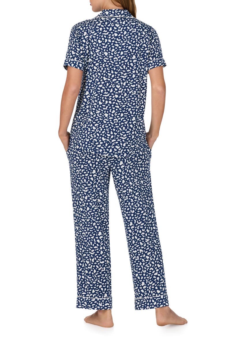 print crop pajamas, Alternate, color, DARK BLUE/ PRINT