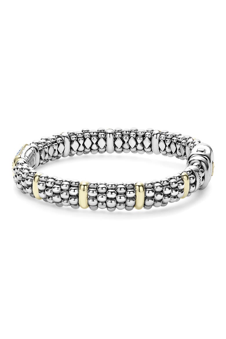 Signature Caviar Rope Bracelet, Alternate, color, SILVER