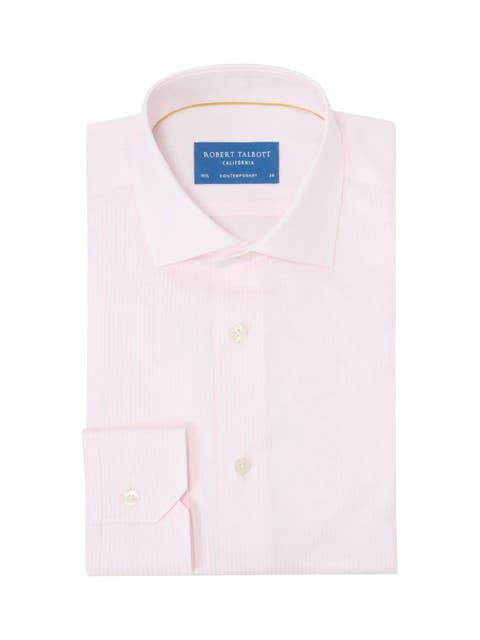 Reynolds Dobby Stripe Shirt in Contemporary Fit