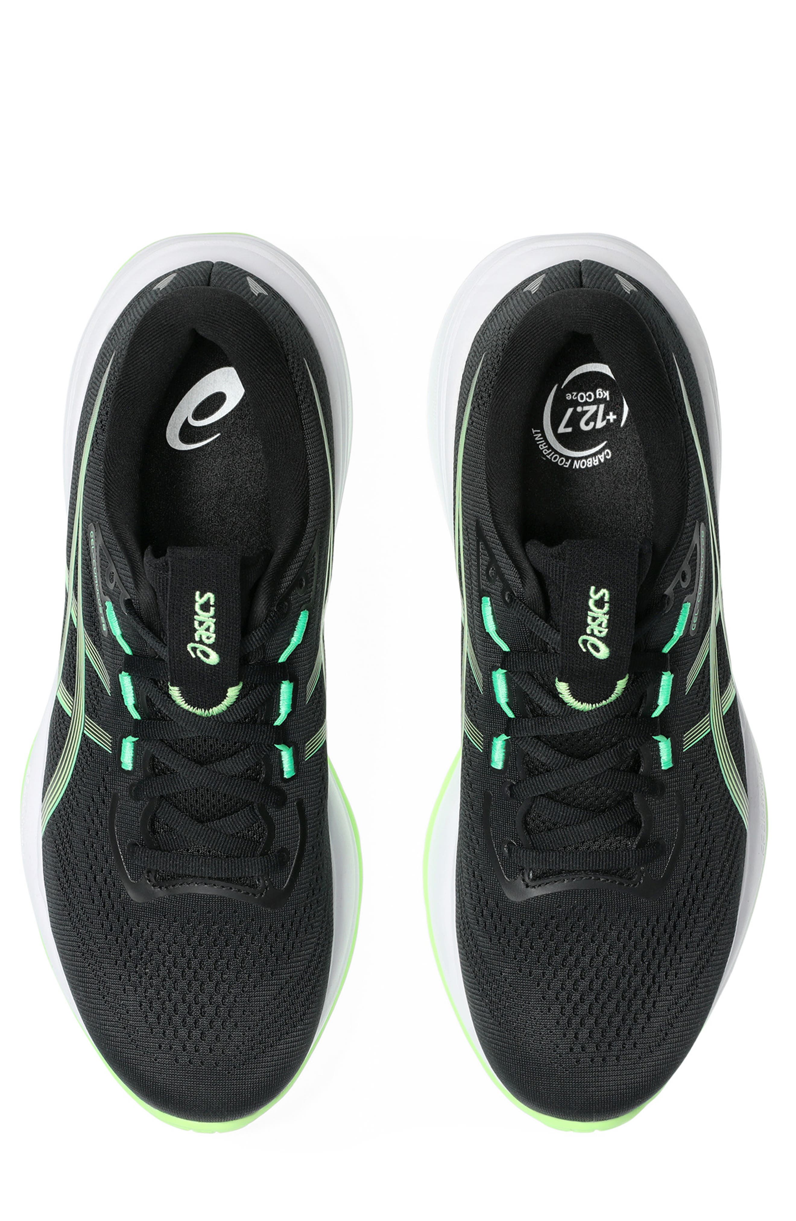 ASICS<sup>®</sup> GEL-CUMULUS<sup>®</sup> 28 Running Shoe, Alternate, color, Black/ Illuminate Green