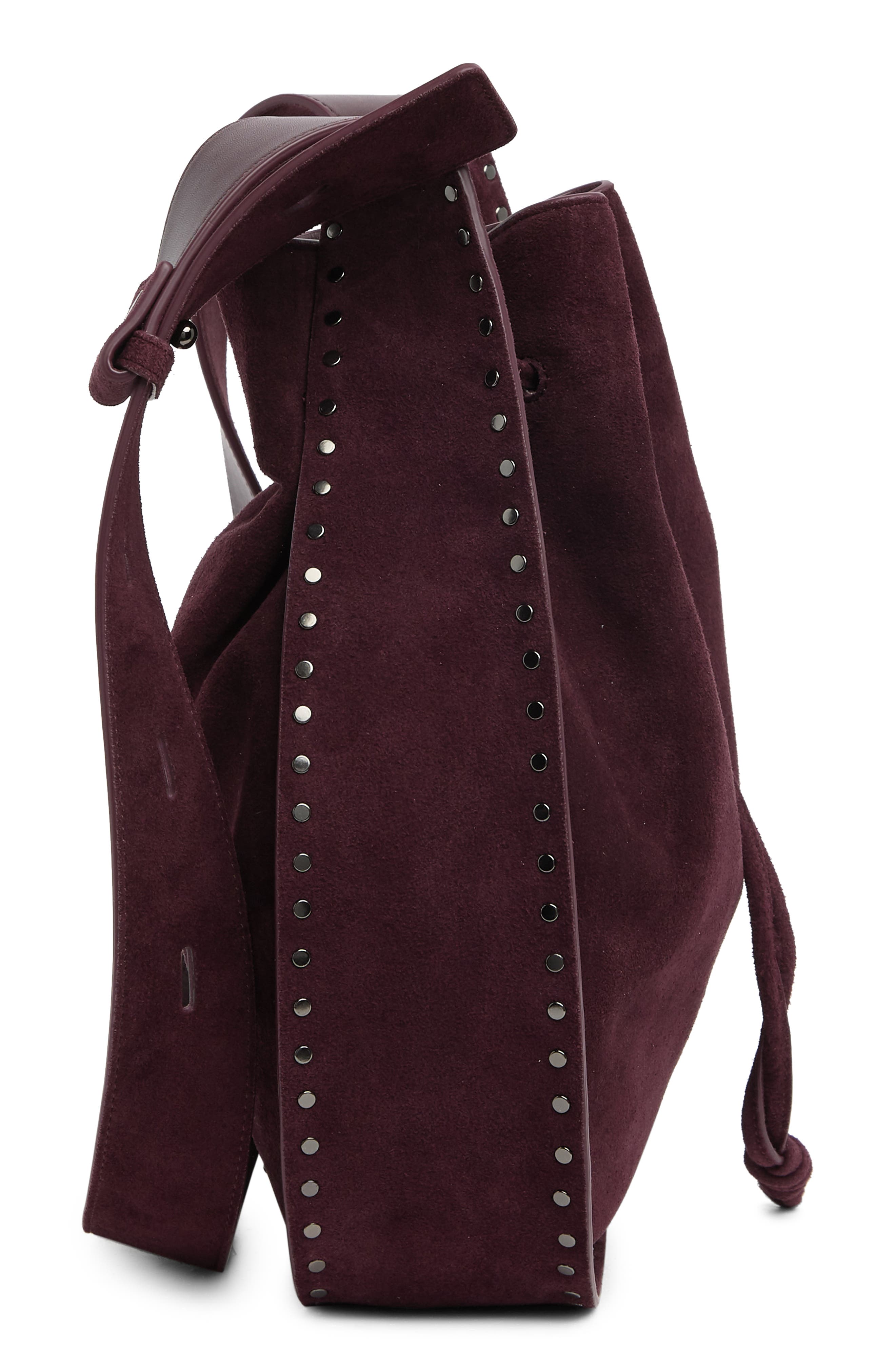 Rebecca Minkoff Nanine Leather Drawstring Shoulder Bag, Alternate, color, 