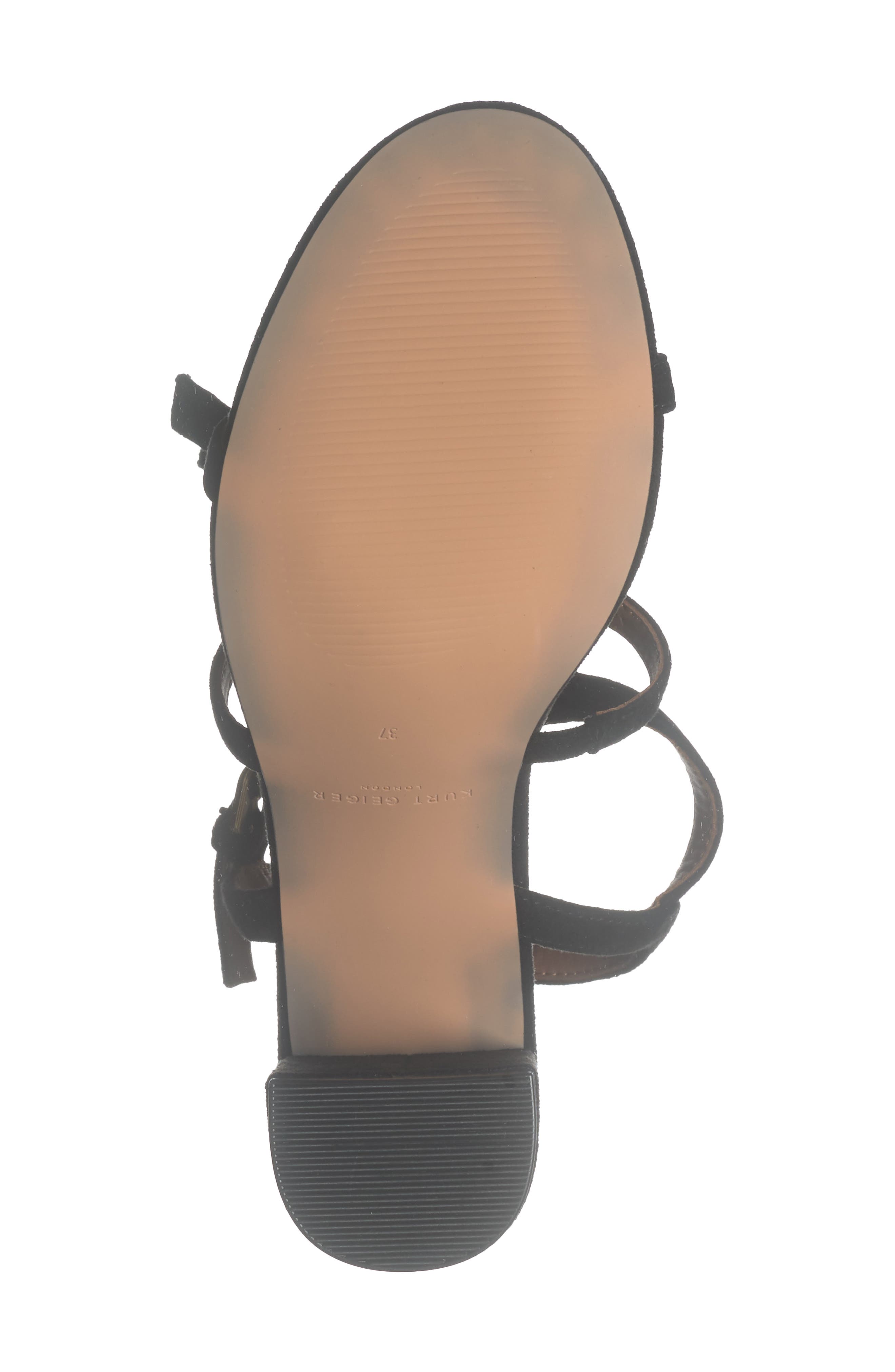 Kurt Geiger London Hampton Gladiator Sandal, Alternate, color, Black