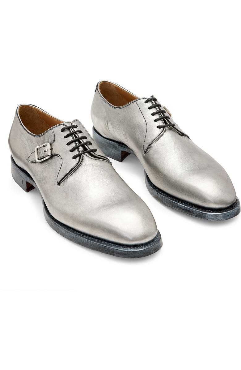 John Varvatos Regent Deco Derby, Main, color, Silver Heather