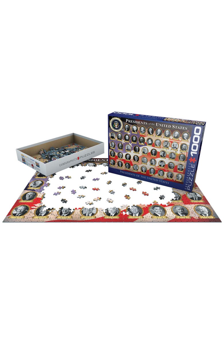 Presidents of the United States 1000 Piece Puzzle, Alternate, color, Multicolored
