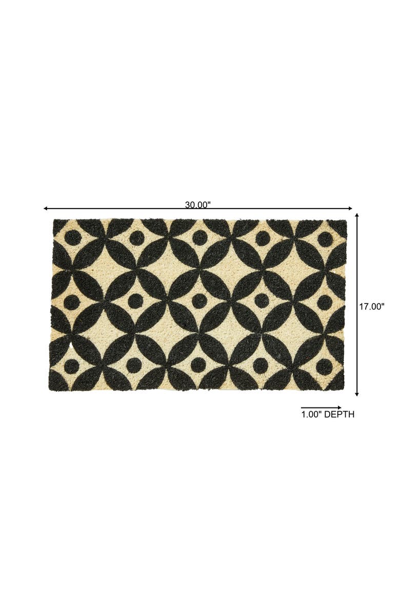 tag Circles Coir Mat Multi Coir Summer, Alternate, color, Black
