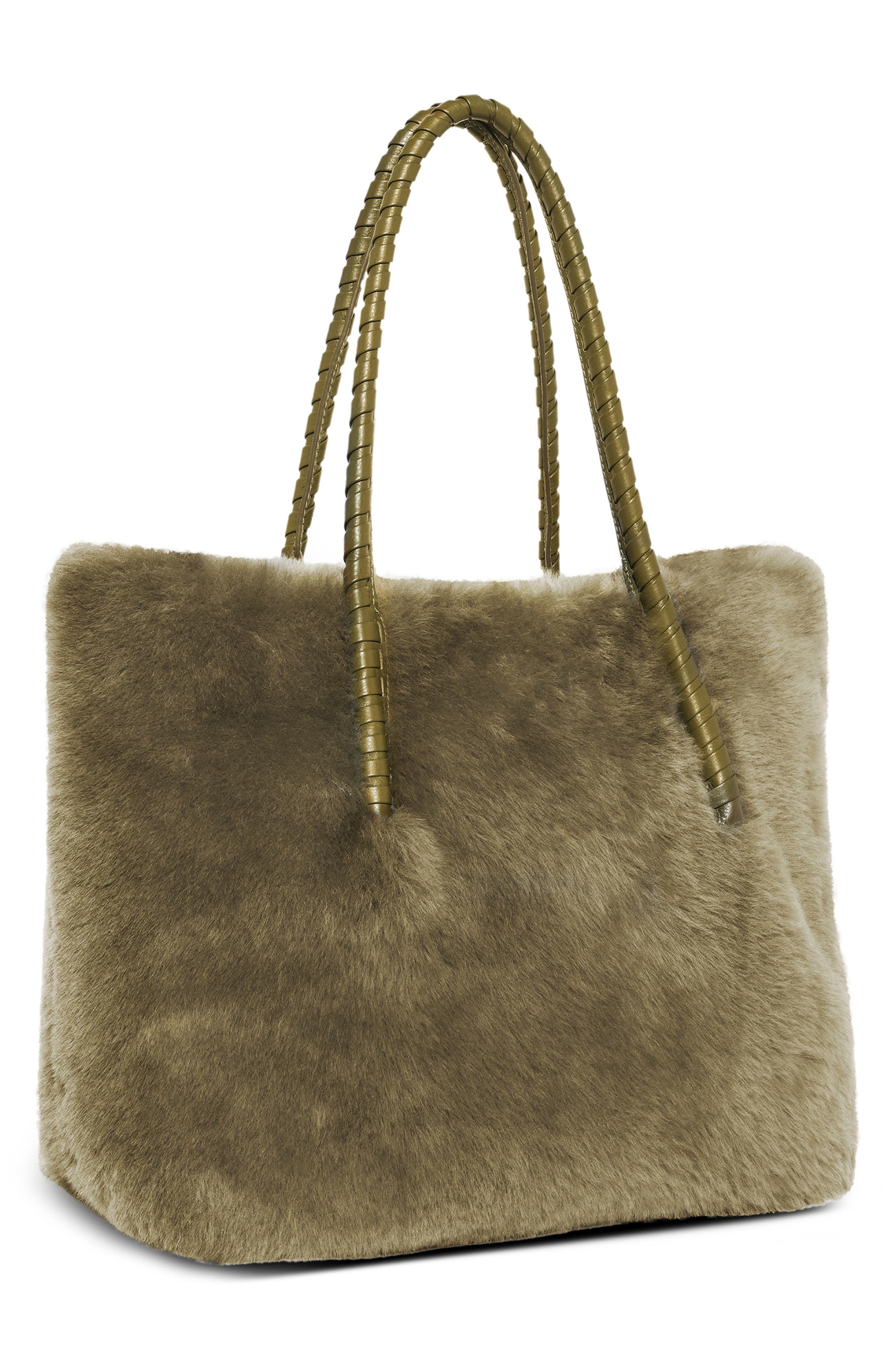 AIMEE Embrace Genuine Shearling Tote, Alternate, color, 