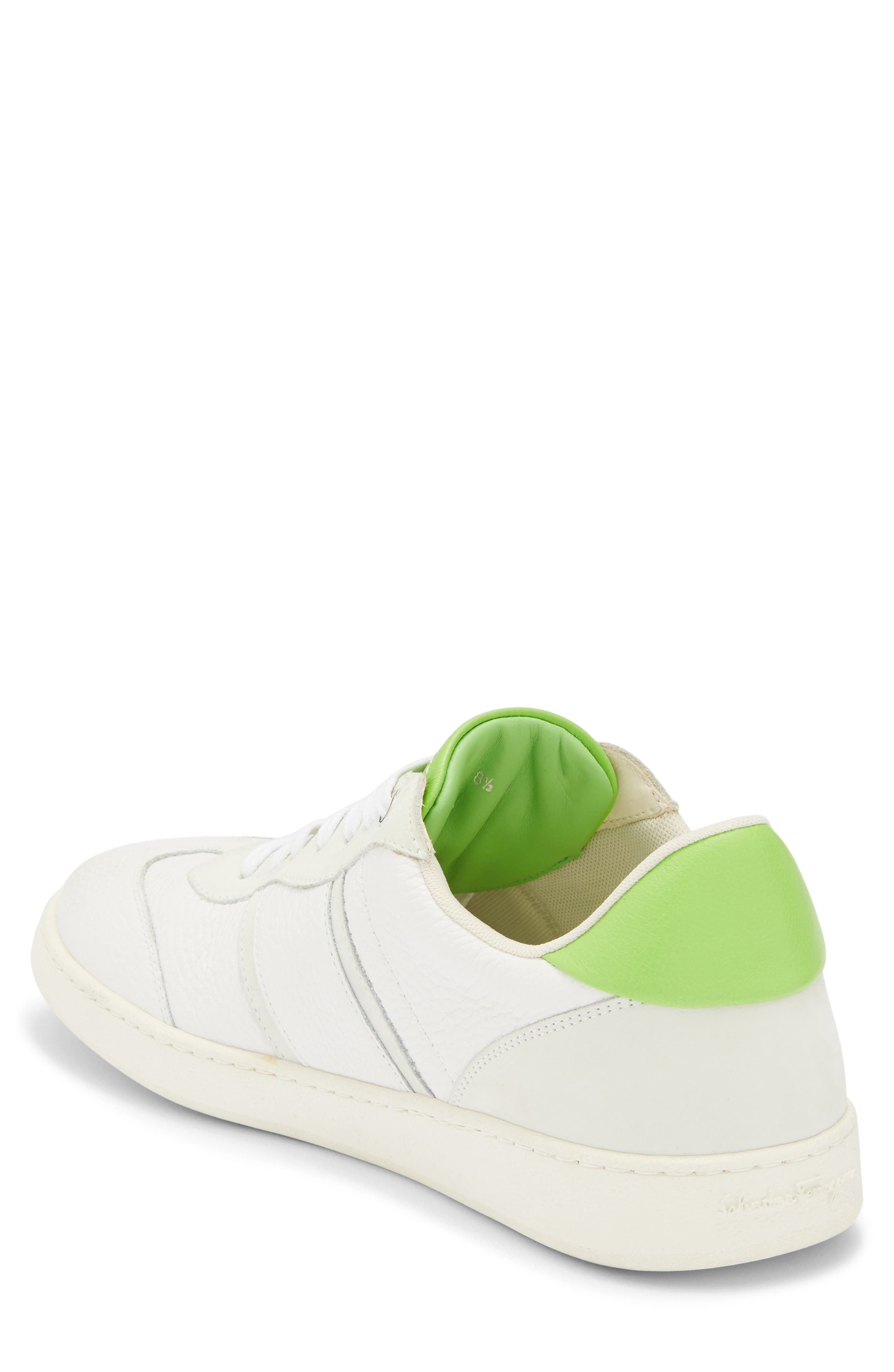 FERRAGAMO Achille 1 Low Top Sneaker, Alternate, color, Green