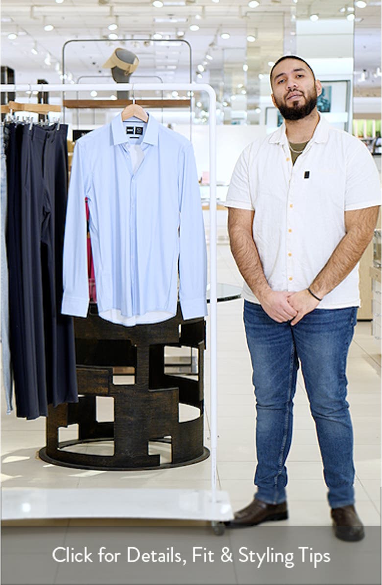 Hank Kent Slim Fit Performance Stretch Dress Shirt, sales video thumbnail