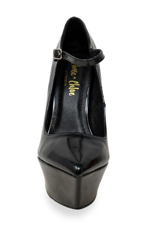 CHASE & CHLOE CHASE AND CHLOE POINTY TOE PLATFORM PUMP