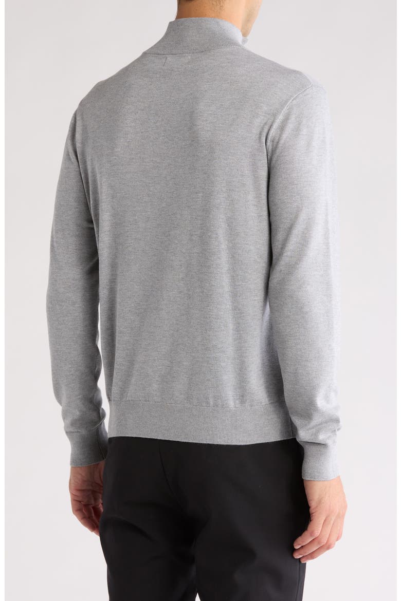 Solid Quarter Zip Pullover, Alternate, color, GREY