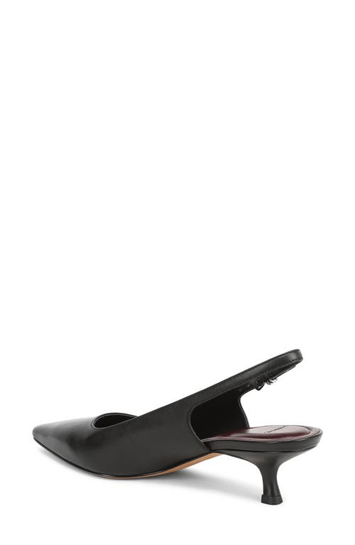 Vince Sabra Slingback Kitten Heel Pump In Black