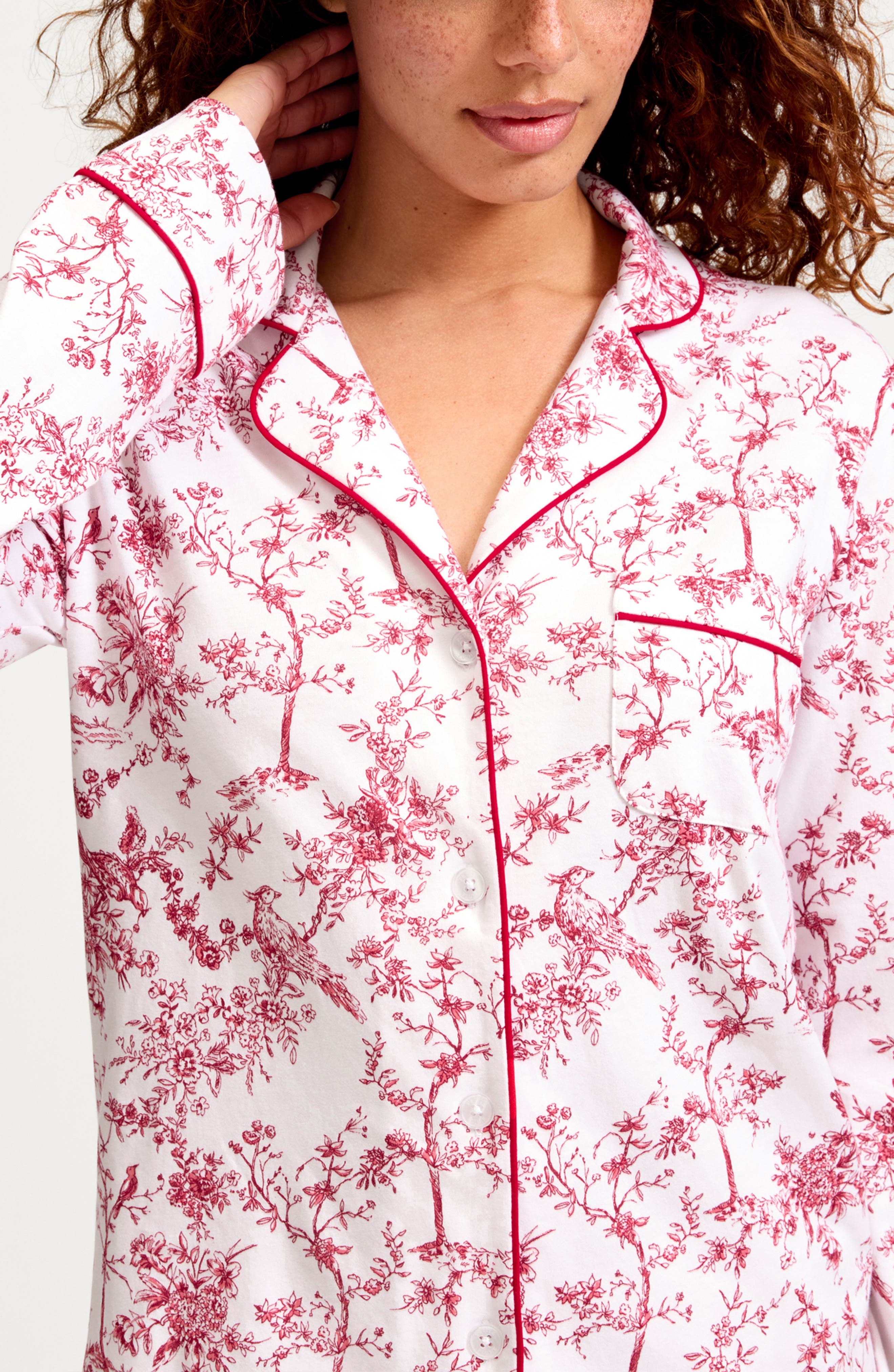 Petite Plume Toile Pima Cotton Pajamas (Women) | Nordstrom