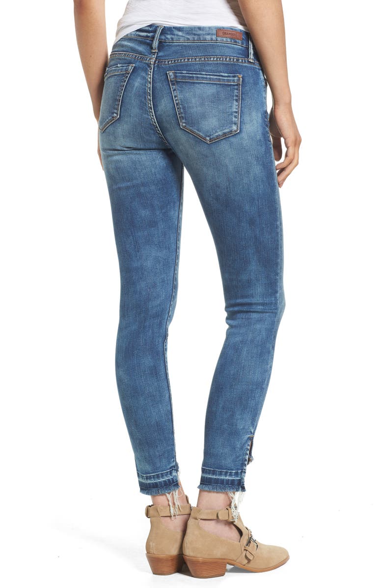 BLANKNYC Step Hem Skinny Jeans, Alternate, color, 