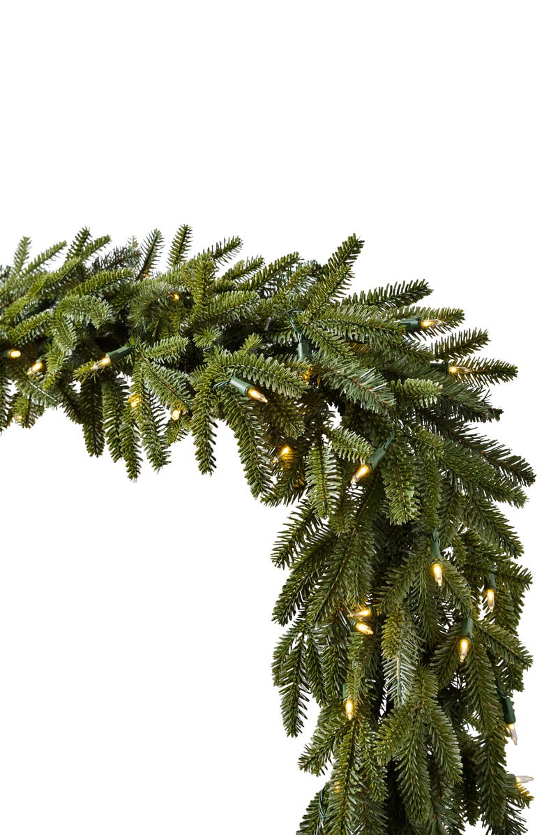 Balsam Hill Fraser Fir Pre Lit Artificial Garland, Main, color, 
