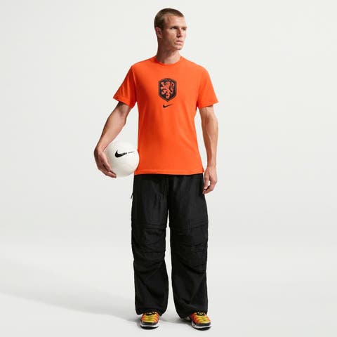 Men's Nike Orange Netherlands National Team Crest T-Shirt