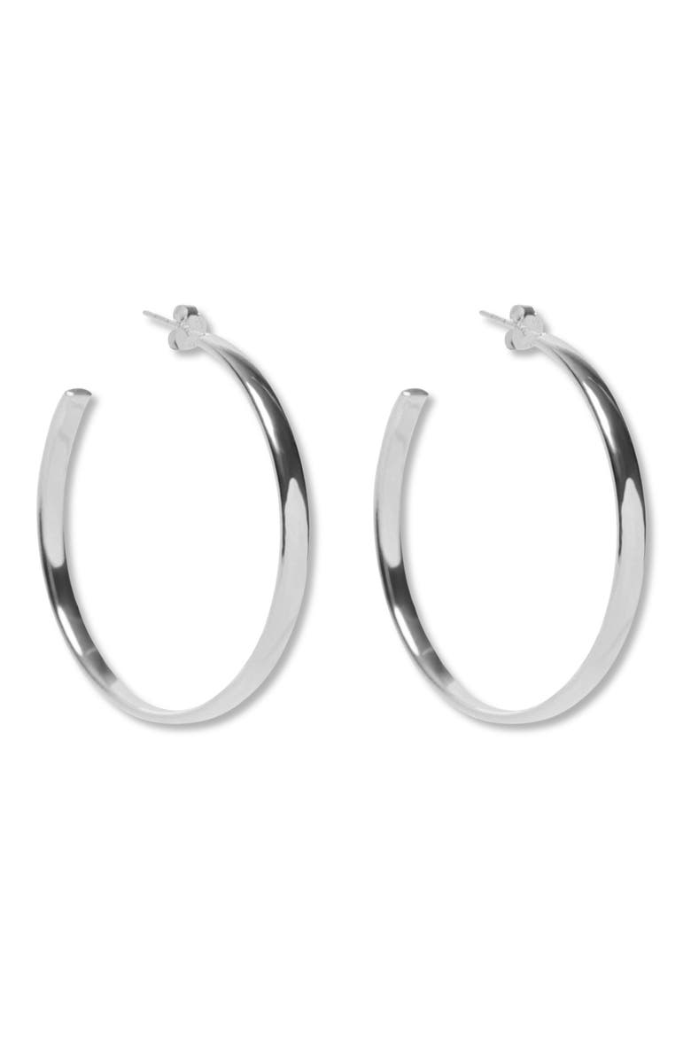 Hoop Earrings, Main, color, SILVER