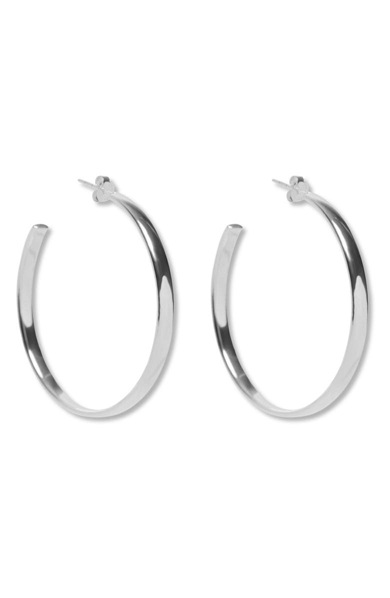 Argento Vivo Sterling Silver Hoop Earrings, Main, color, 