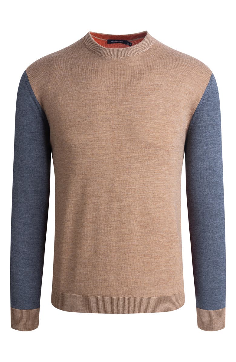 Bugatchi Merino Wool Crewneck Sweater, Alternate, color,