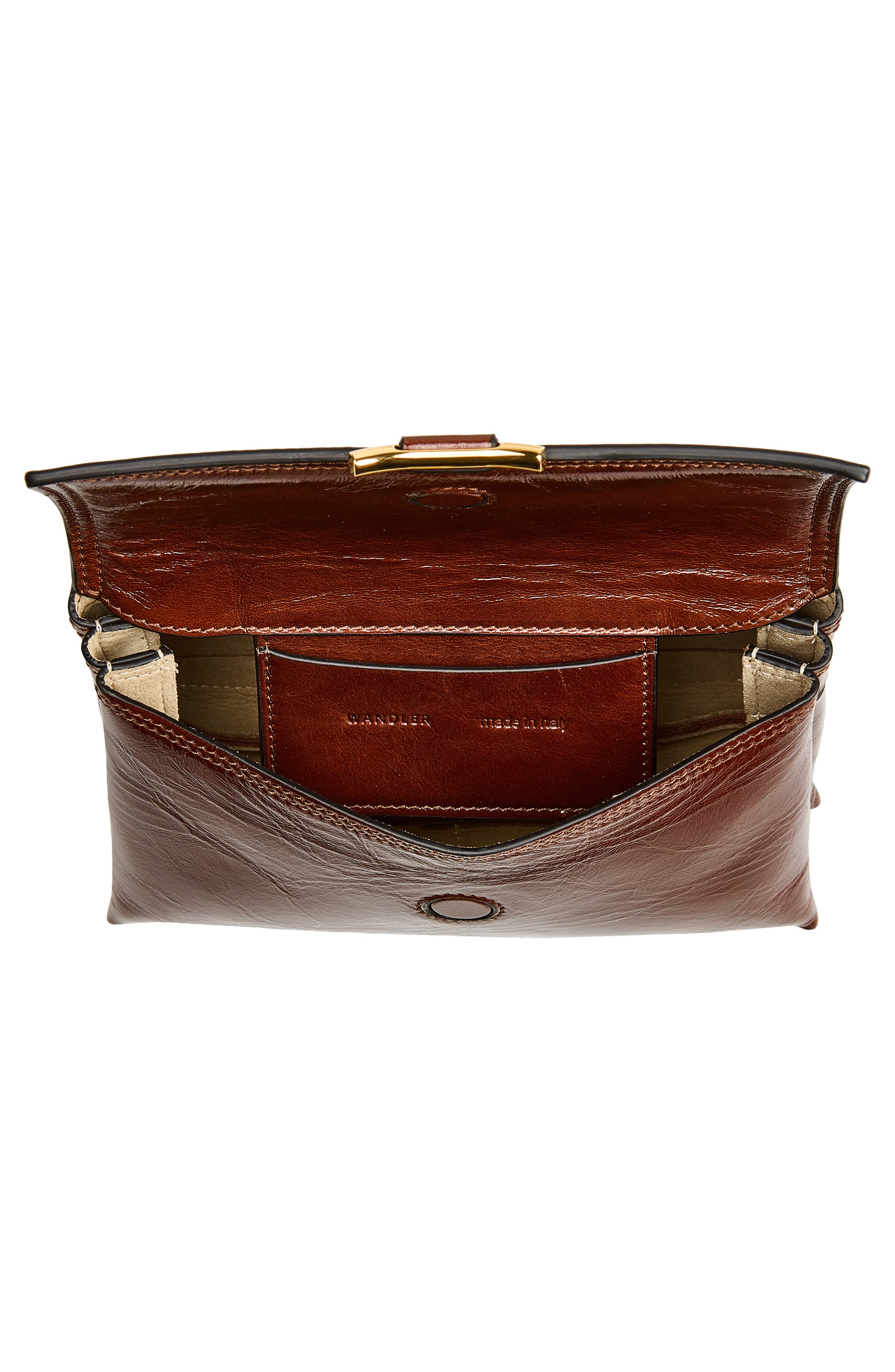 Ida Trio Leather Clutch, Alternate, color, CHESTNUT GLAZE
