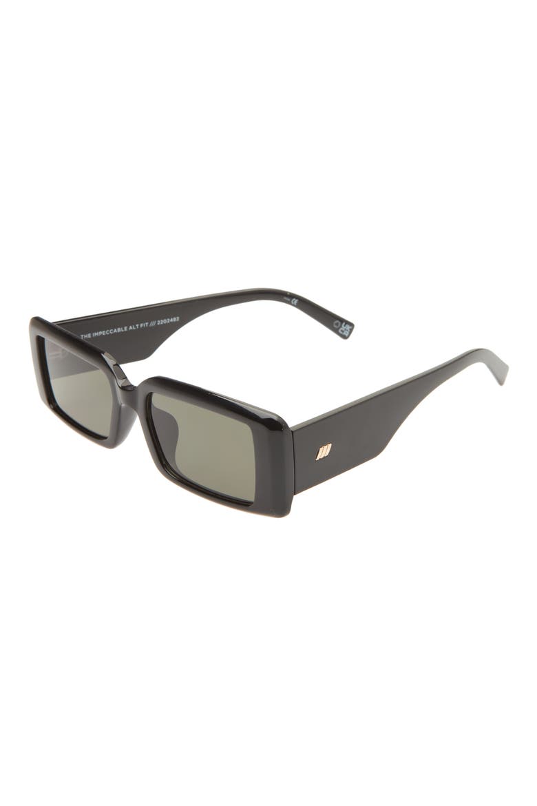 The Impeccable 54mm Rectangle Sunglasses, Alternate, color, BLACK