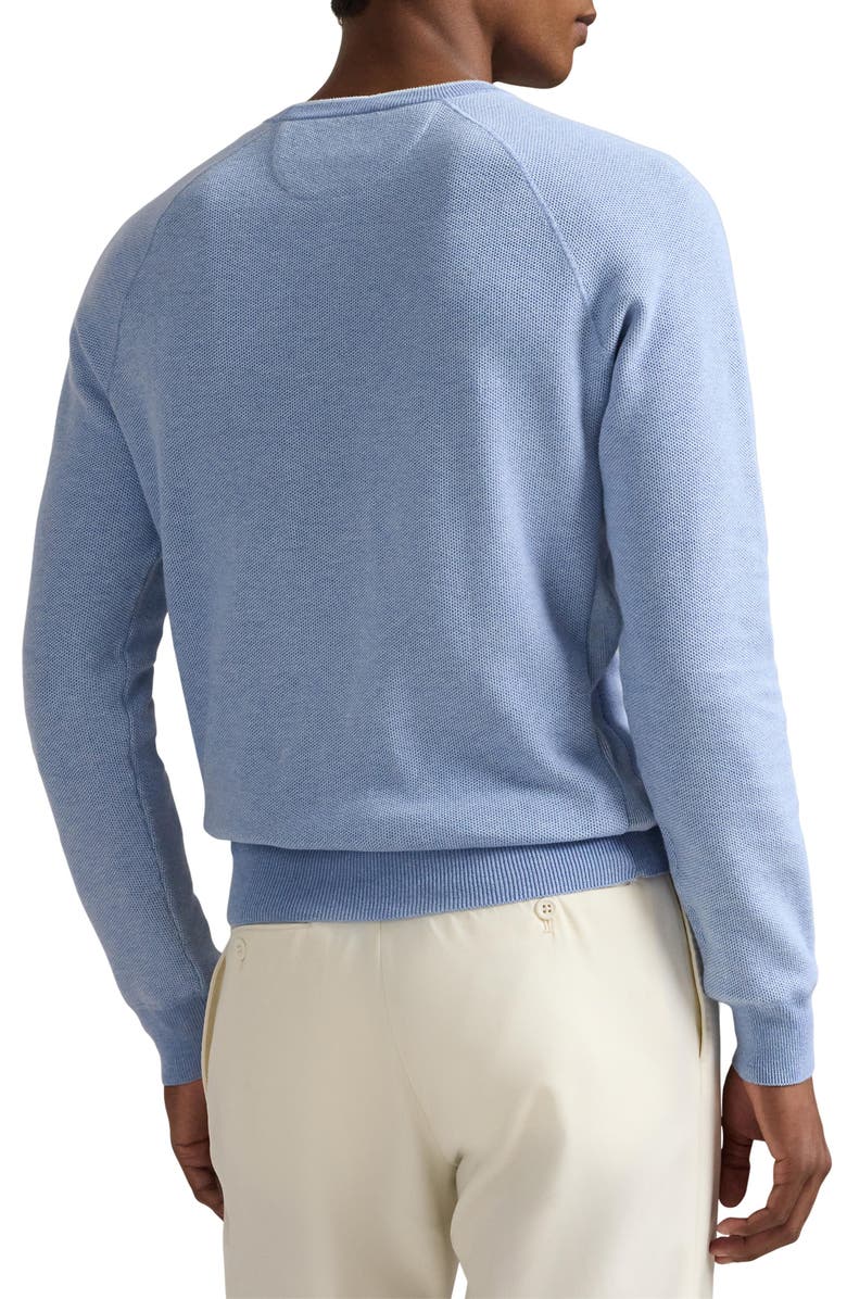 Textured Cotton Crewneck Sweater
