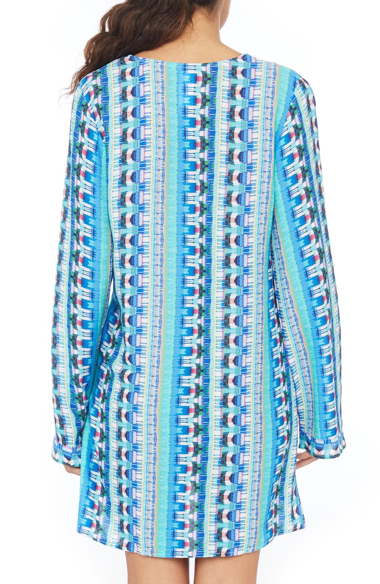 La Blanca Global Jive Cover-Up Tunic, Alternate, color, 