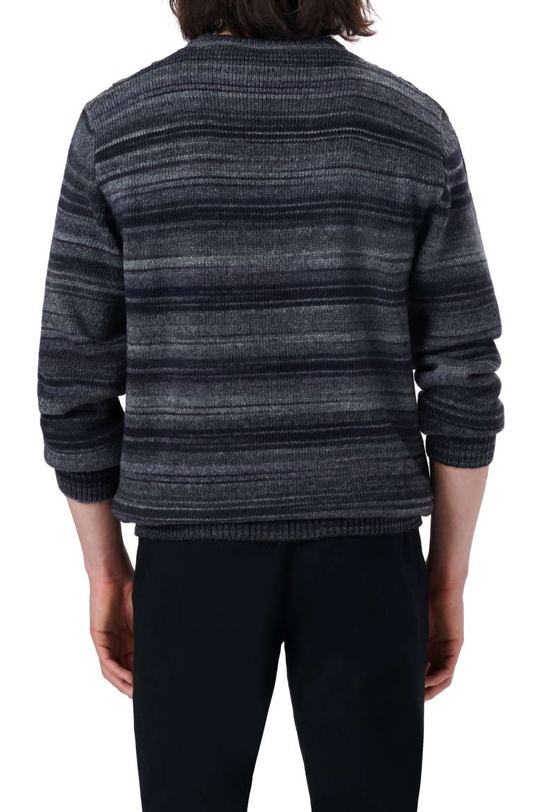 Diamond Stitch Wool Blend Sweater, Alternate, color, CAVIAR