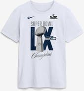 Nike Men's Nike  White Seattle Seahawks Super Bowl LX Champions Lombardi Trophy T-Shirt