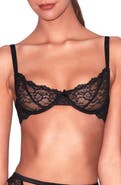 Fleur Du Mal Bianca Lace Underwire Balconette Bra