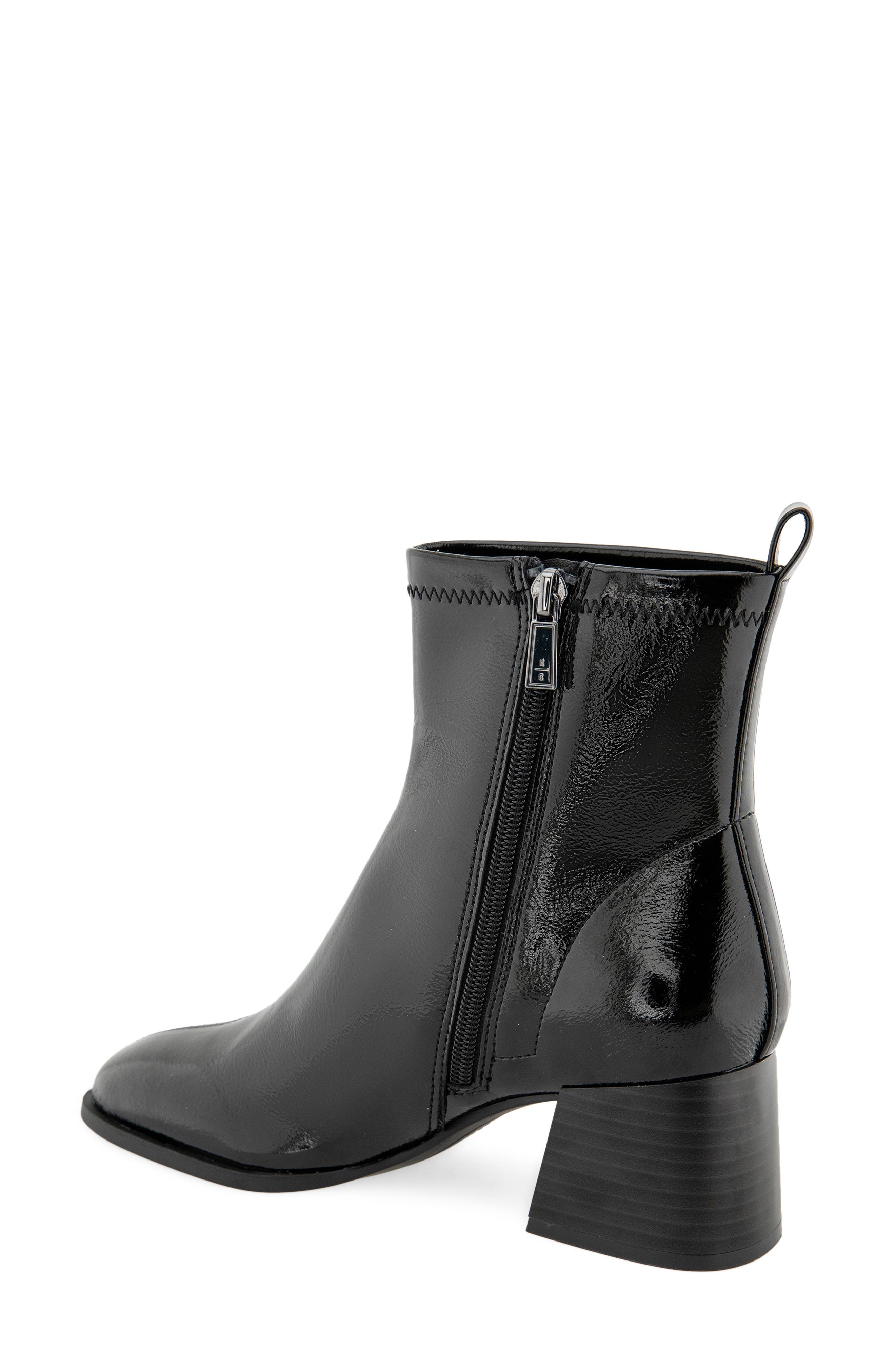 Rida 2.0 Faux Leather Bootie, Alternate, color, BLACK PATENT
