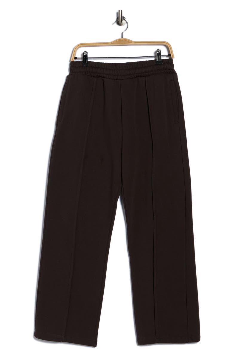 DENIM AND FLOWER Relaxed Fit Front Seam Knit Pants, Alternate, color, Brown