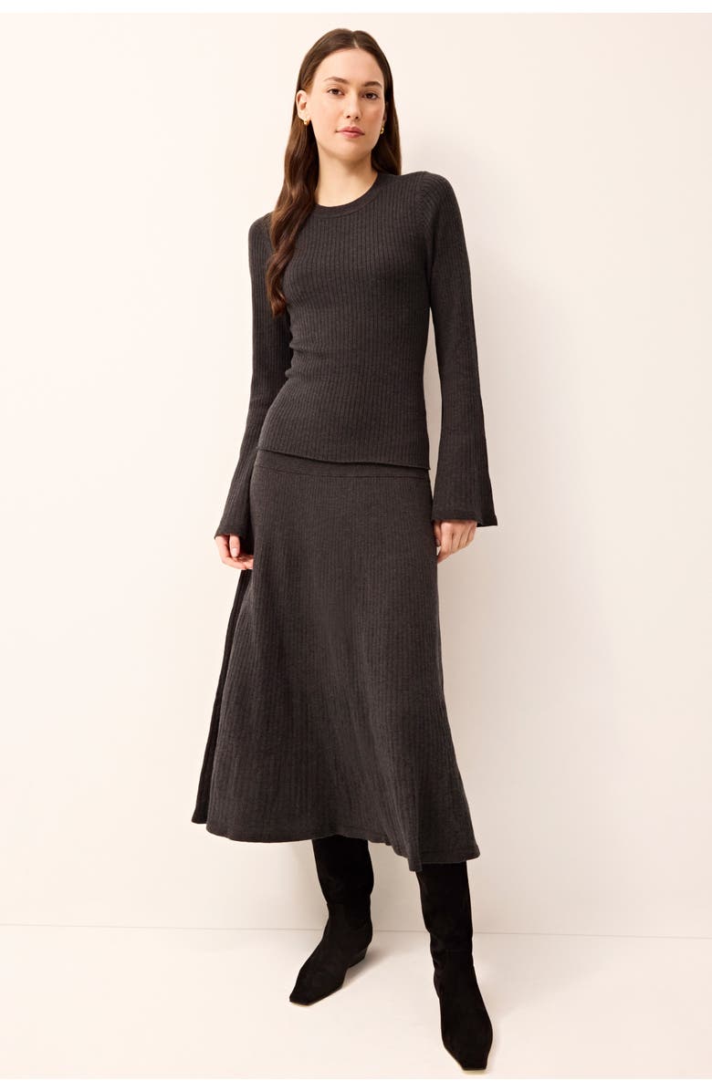 Marie Oliver Kaylan Skirt, Alternate, color, Gunmetal