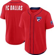 FANATICS Men's Fanatics Red FC Dallas Injury Time Baseball Jersey