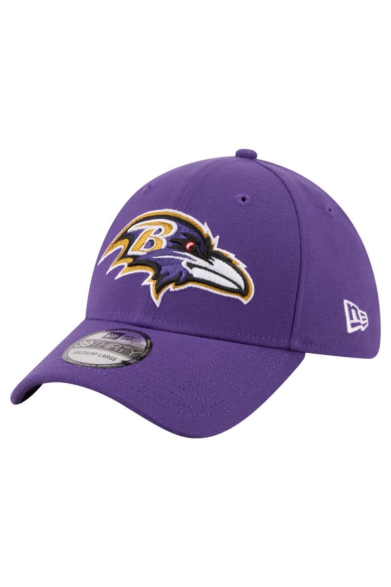 Men's New Era  Purple Baltimore Ravens Core Team 39THIRTY Flex Hat, Main, color, Purple
