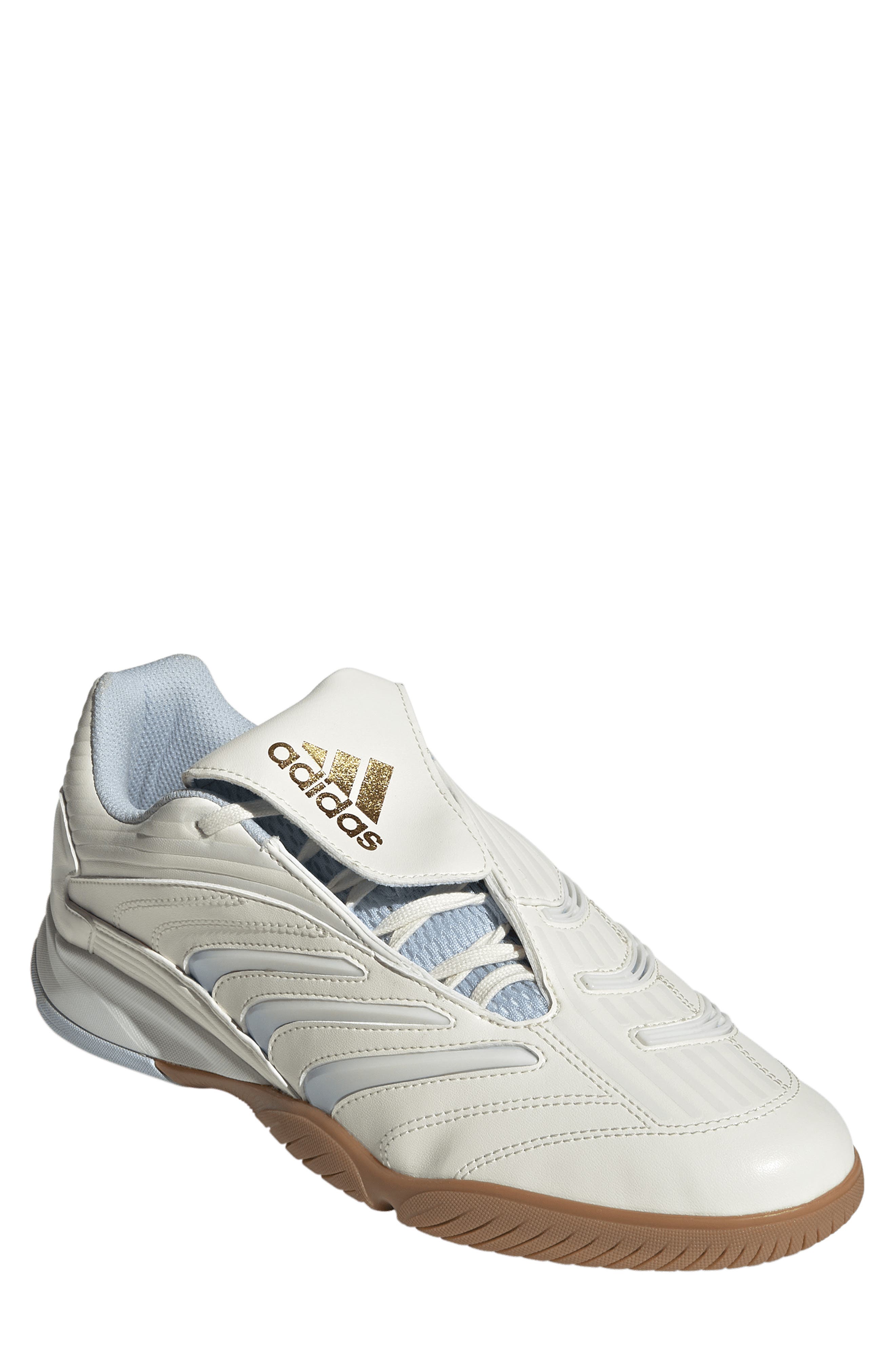 adidas Gender Inclusive Predator Sala Soccer Sneaker, Main, color, Off White/ Crystal Sky/ Gum4