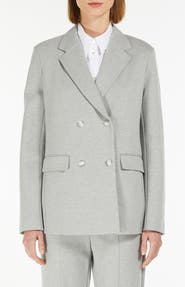 MM by Max Mara Marmo Double Breasted Blazer