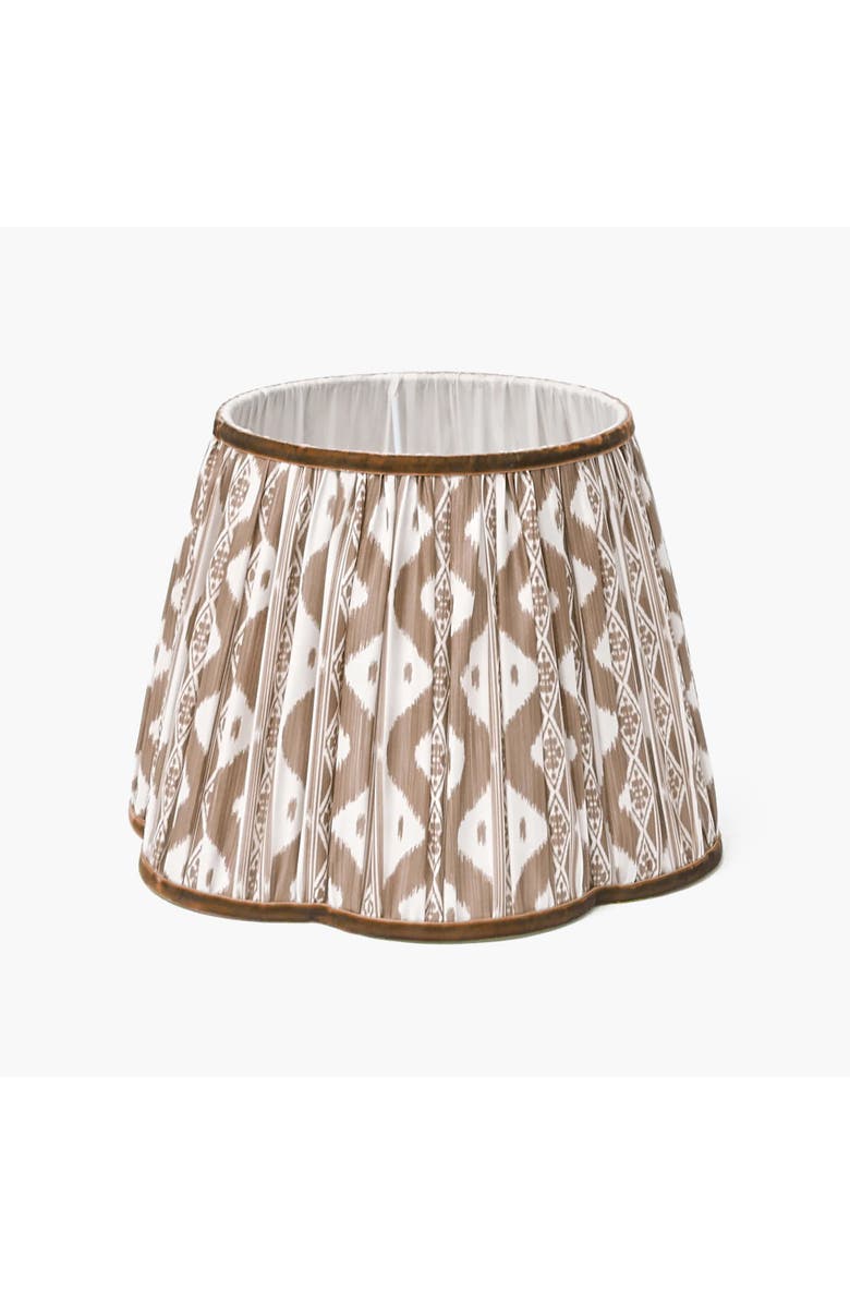 Mrs. Alice Chocolate Brown Ikat Lampshade, Main, color, Brown